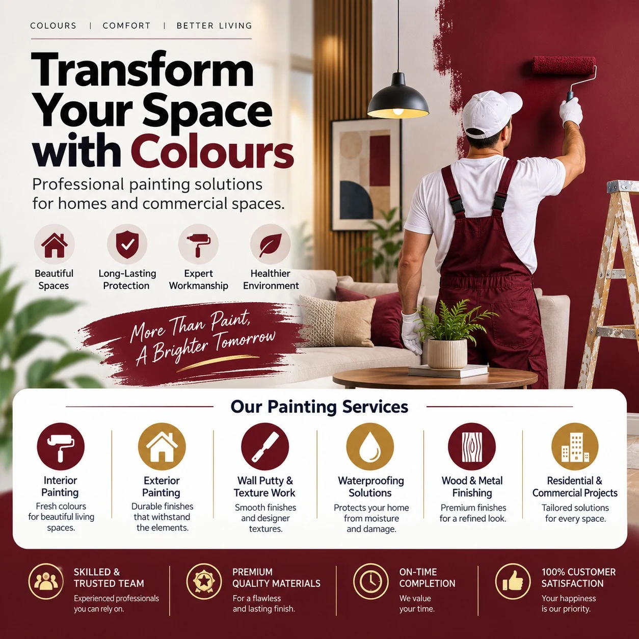 Transform your space with colours creative